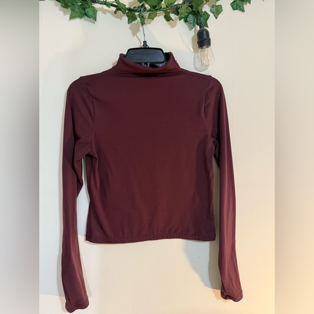 Simons Deep Burgundy Long Sleeve Top